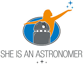 Logo: She is an Astronomer
