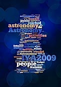 Word Cloud for the International Year of Astronomy 2009 Final Report