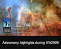 Astronomy highlights during IYA2009